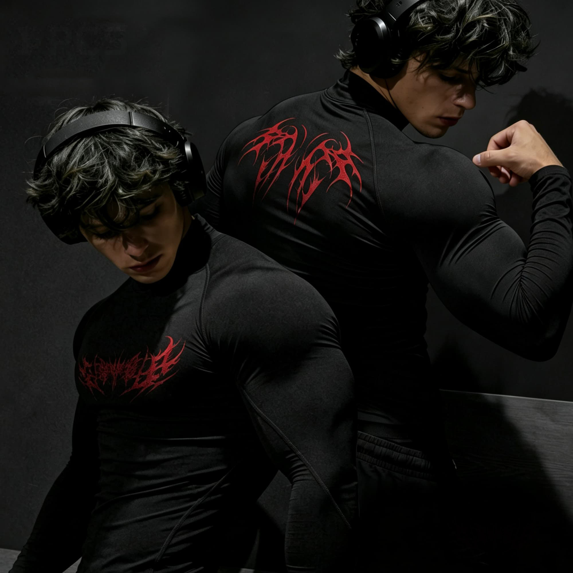 Punk Dark Abstract Thorn Lette - огляд і ціна Base Layer Top