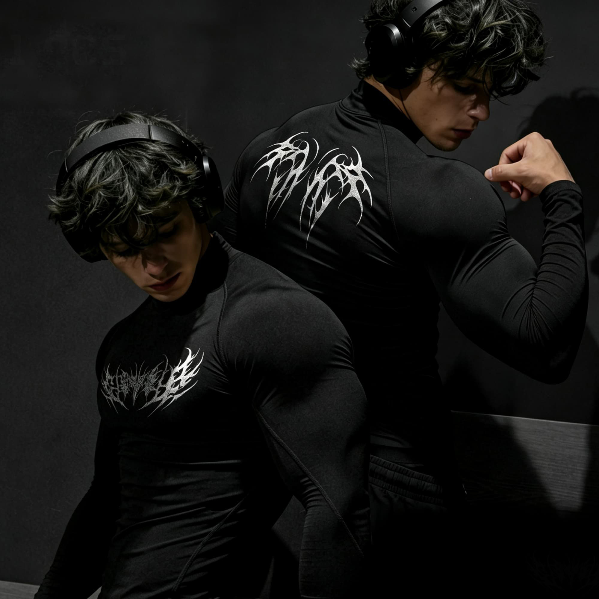 Punk Dark Abstract Thorn Lette - огляд і ціна Base Layer Top